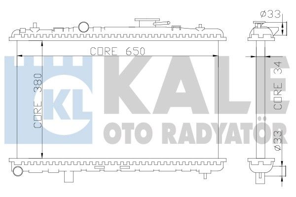 KALE OTO RADYATÖR Радиатор, охлаждение двигателя 369200